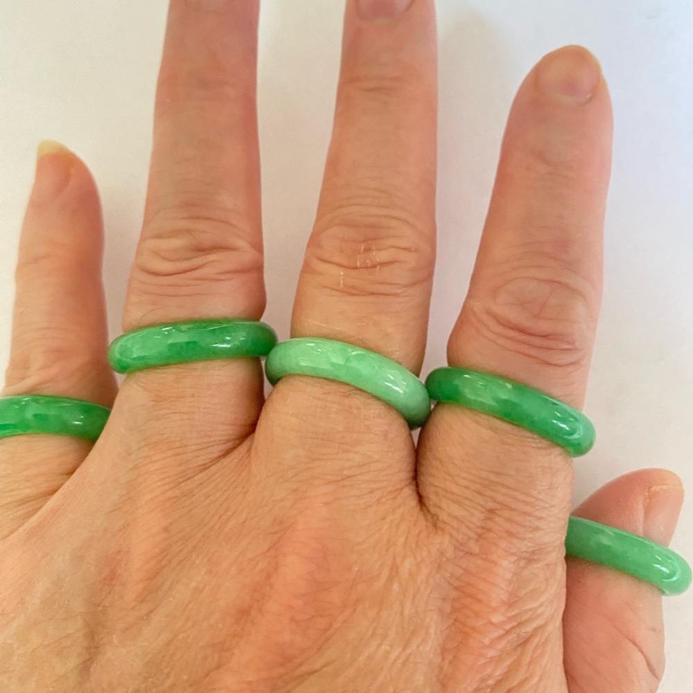 Natural Jade rings jade Rings luck Jade rings y2k